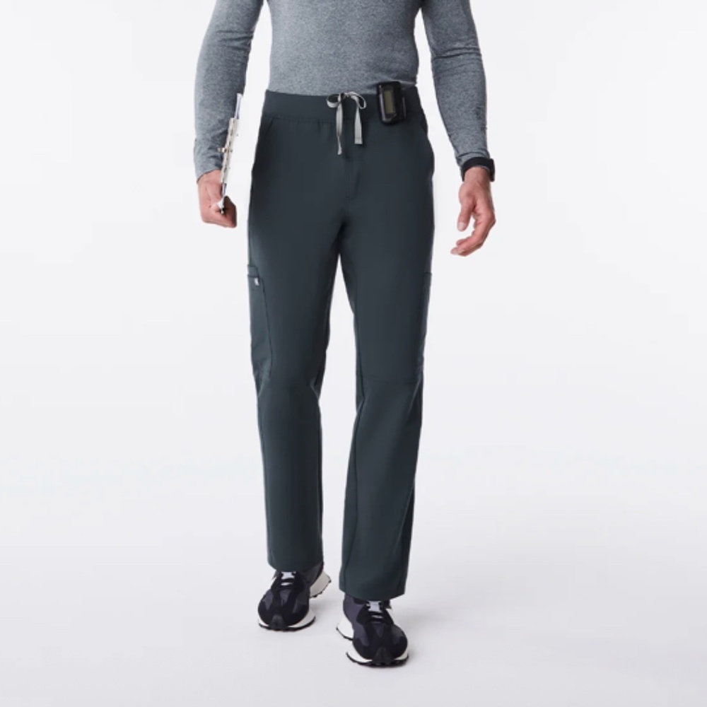 Men's Figs Axim Cargo Scrub Pants - Dark Harbour  (Grey / Blue)